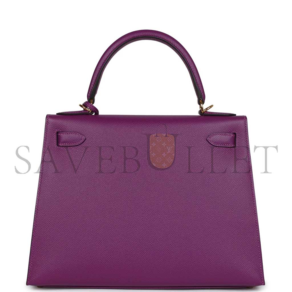 HERMÈS KELLY SELLIER 28 ANEMONE EPSOM GOLD HARDWARE (28*22*10cm) 